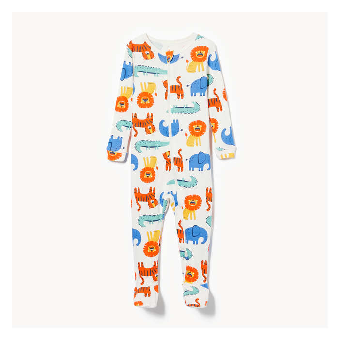 Baby Boys' Double-Zip Footed Sleeper